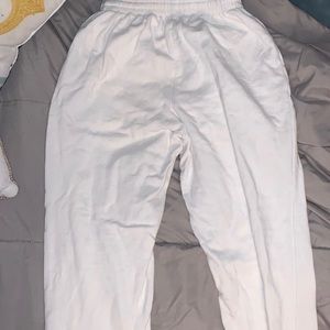 rare white usa brandy melville rosa sweatpants